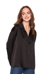 satin collar shirt