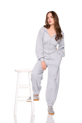 fleece corset zip hoodie