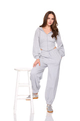 fleece corset zip hoodie