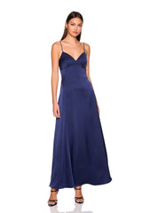 satin slip dress