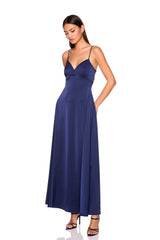 satin slip dress