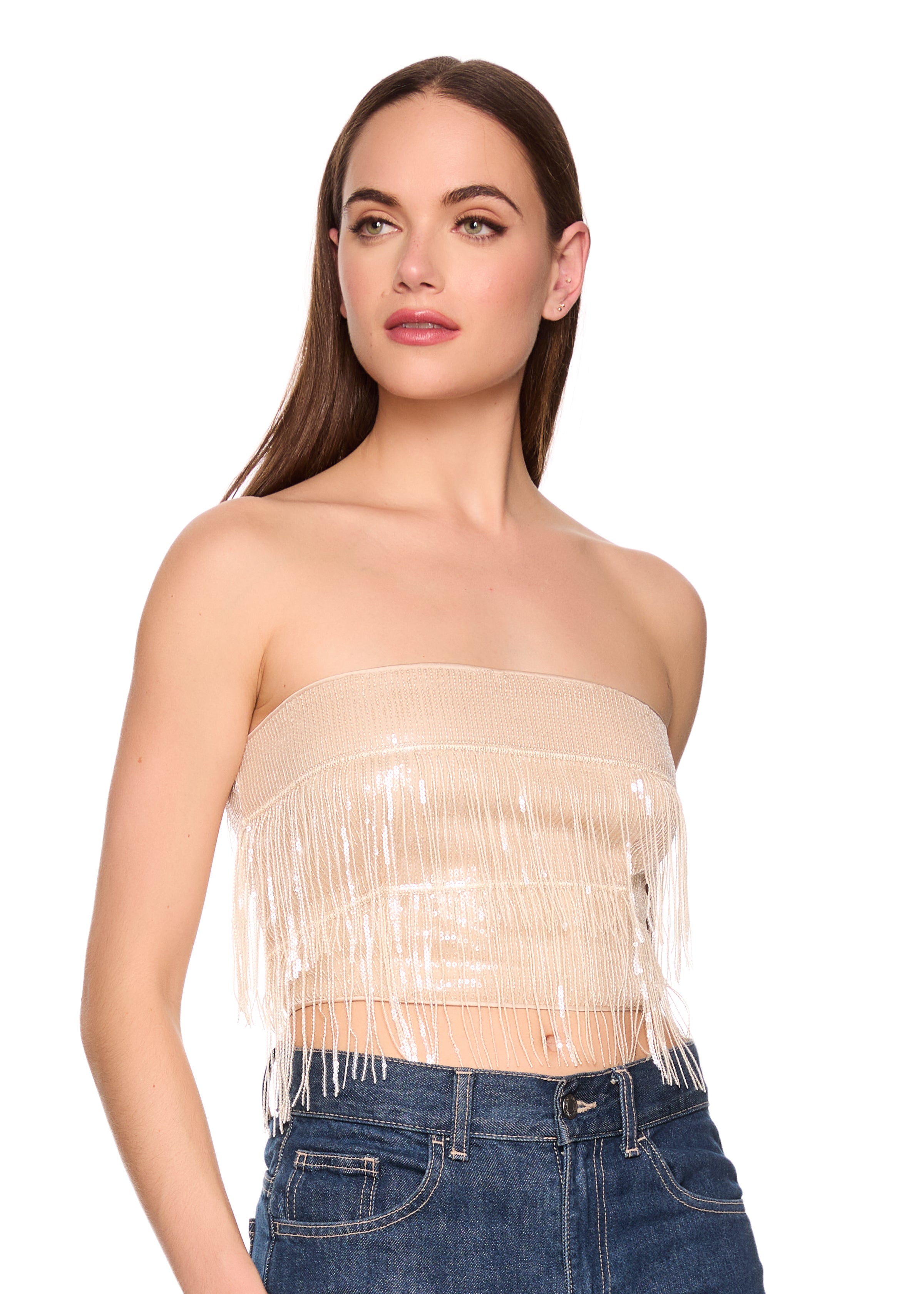 fringe tube top
