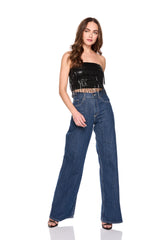 fringe tube top