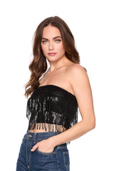 fringe tube top