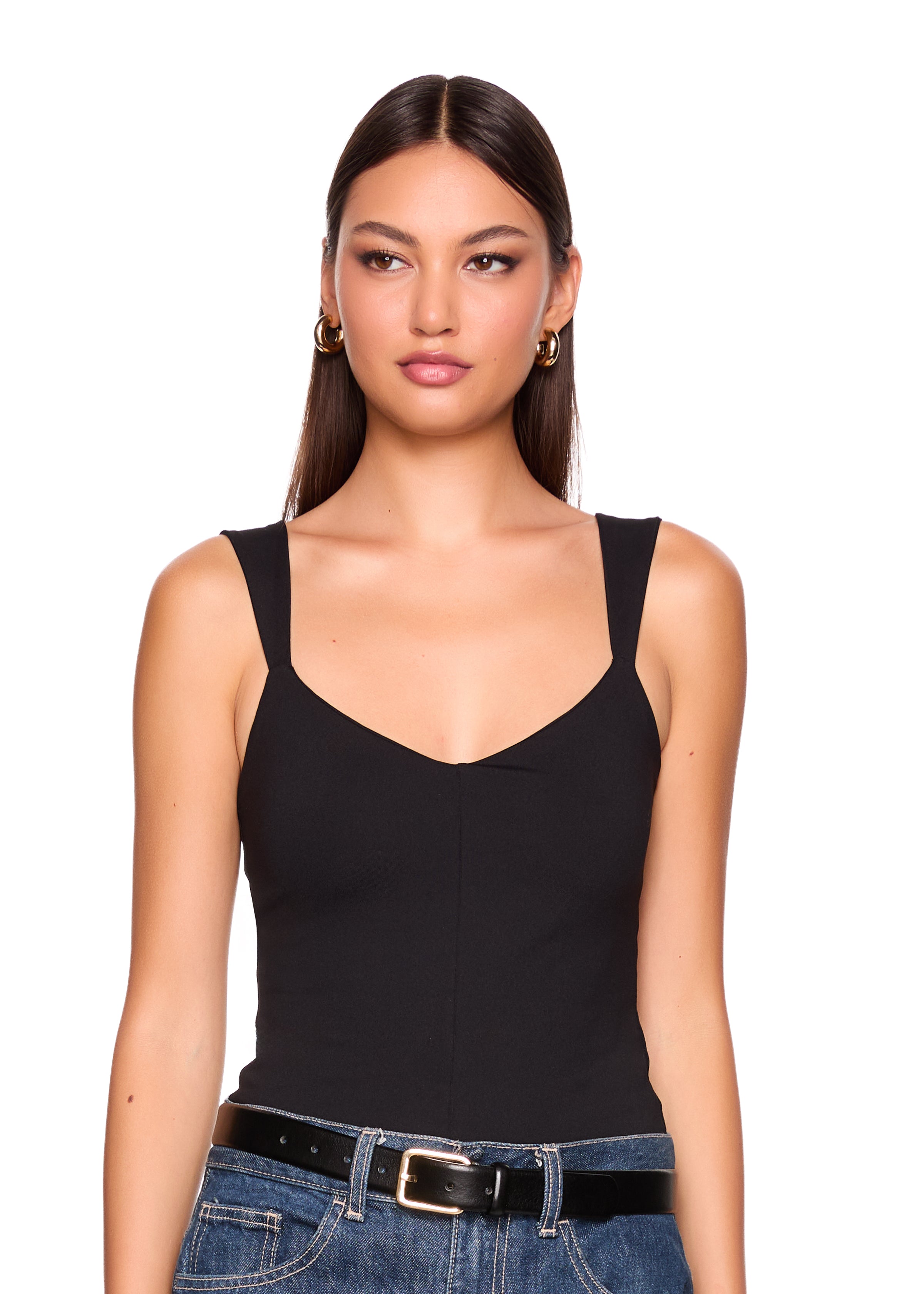 angle strap v tank