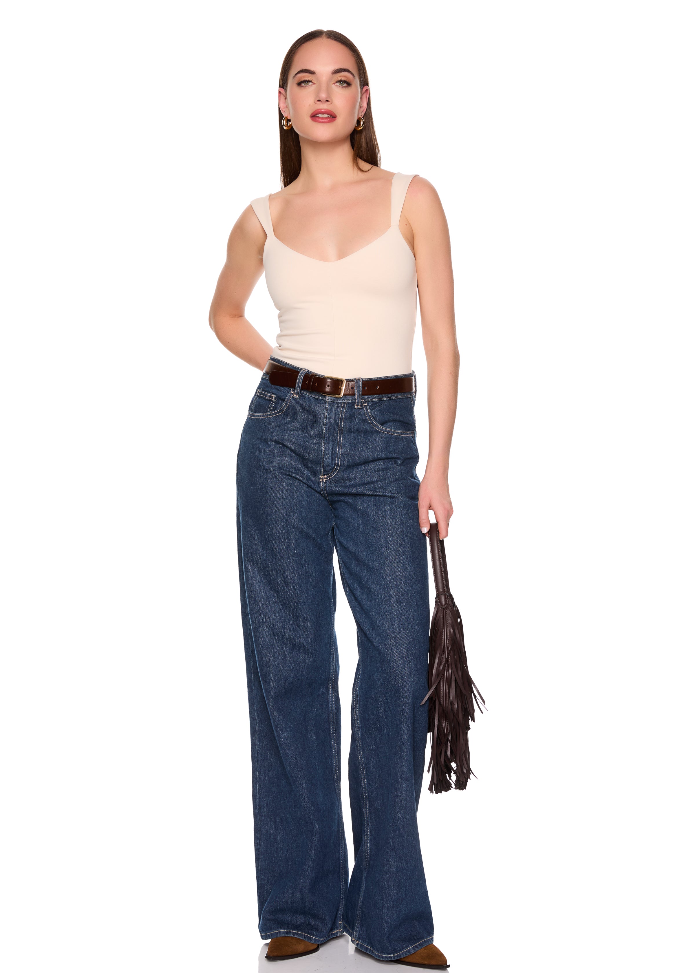 angle strap v tank