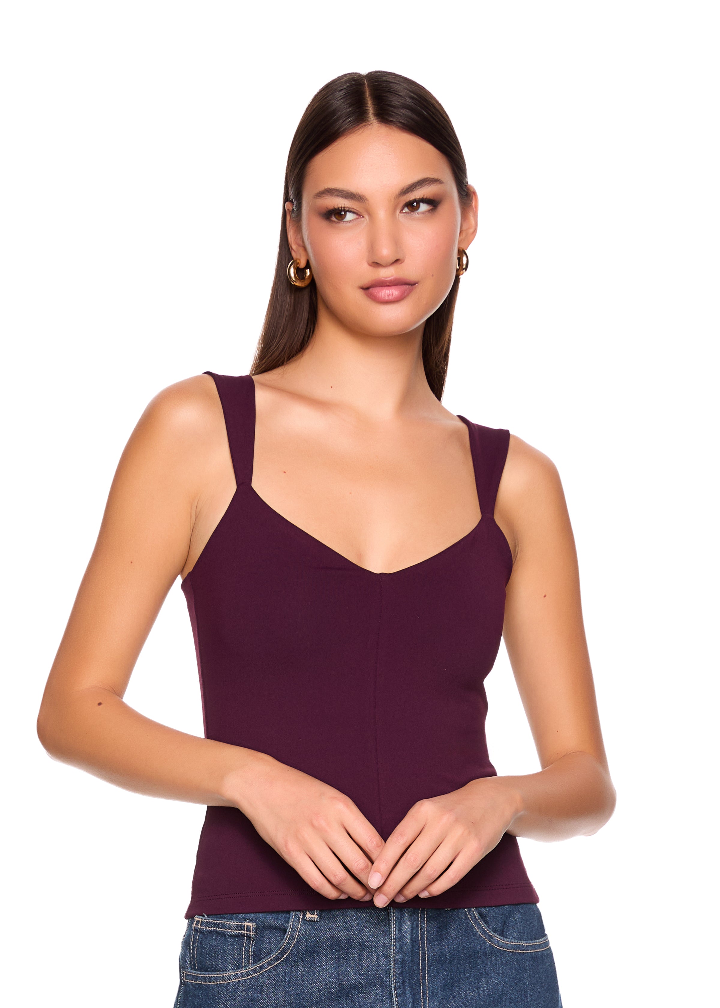 angle strap v tank