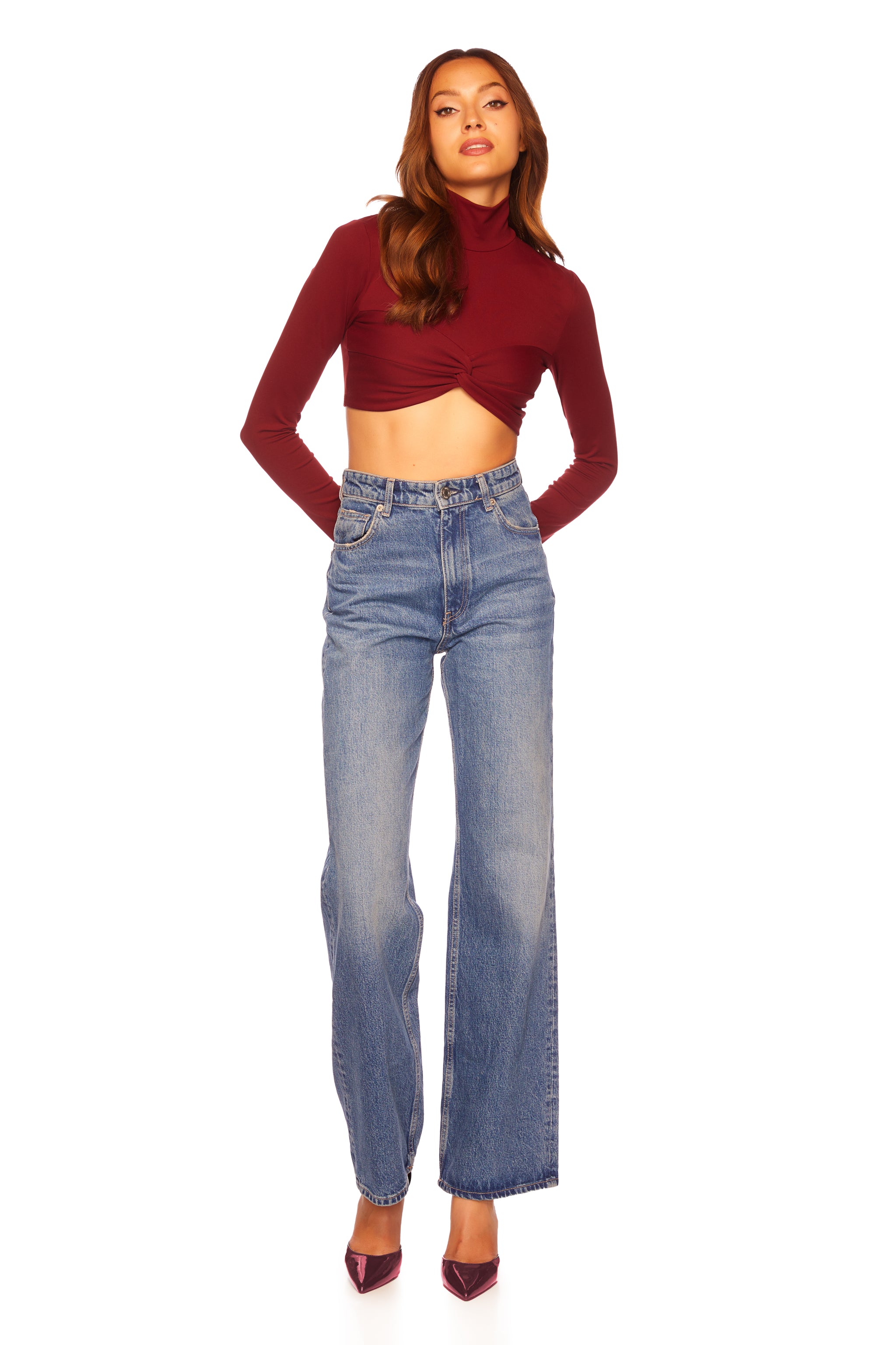 twist mock crop top – Susana Monaco‎