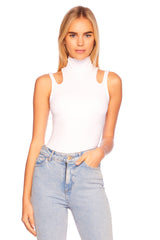double strap mock top