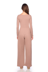 sweetheart long sleeve jumpsuit