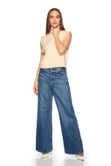 mock sleeveless sweater