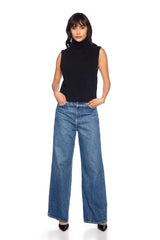 mock sleeveless sweater