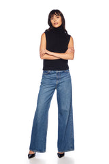 mock sleeveless sweater