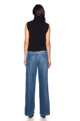 mock sleeveless sweater