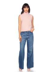 mock sleeveless sweater