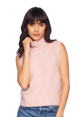 mock sleeveless sweater