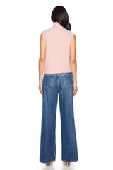 mock sleeveless sweater