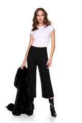 ponte knit crop pant