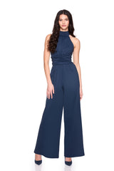 mock neck sleeveless jumpsuit