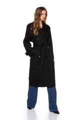 ponte trench coat black