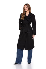 ponte trench coat black