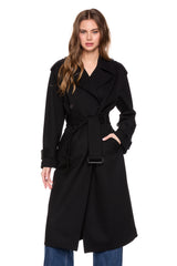 ponte trench coat black