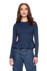 crew long sleeve flare top