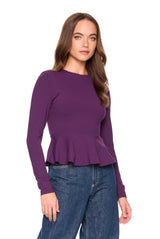 crew long sleeve flare top