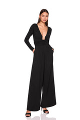 wire long sleeve jumpsuit