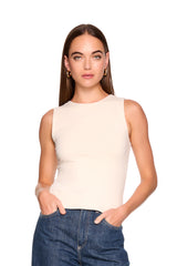 crew sleeveless top