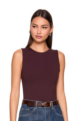 crew sleeveless top