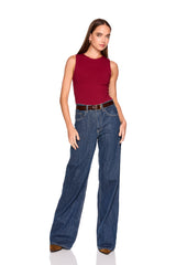 crew sleeveless top