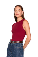 crew sleeveless top