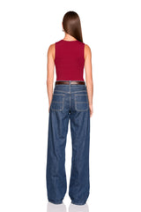 crew sleeveless top