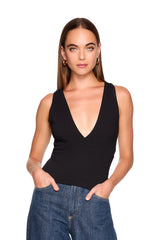 v neck tank