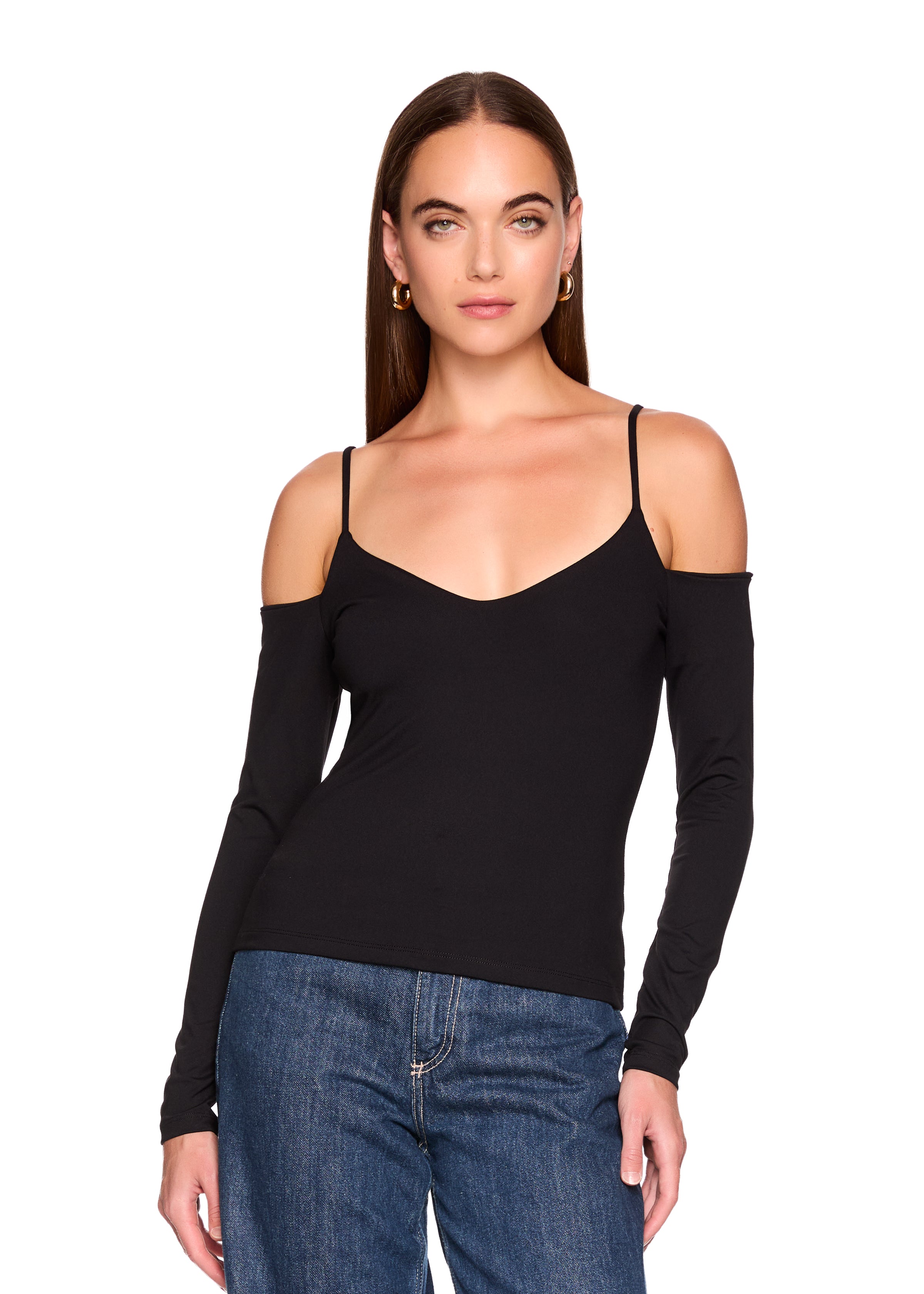 cold shoulder string top