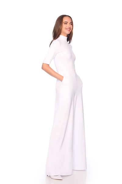 mock neck short sleeve jumpsuit – Susana Monaco‎