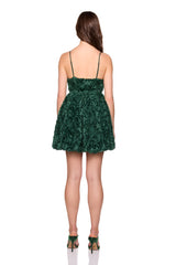 textured flower dress