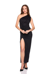 one arm gathered resss