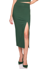 midi slit skirt