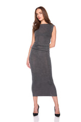 light merino boat neck sweater dress
