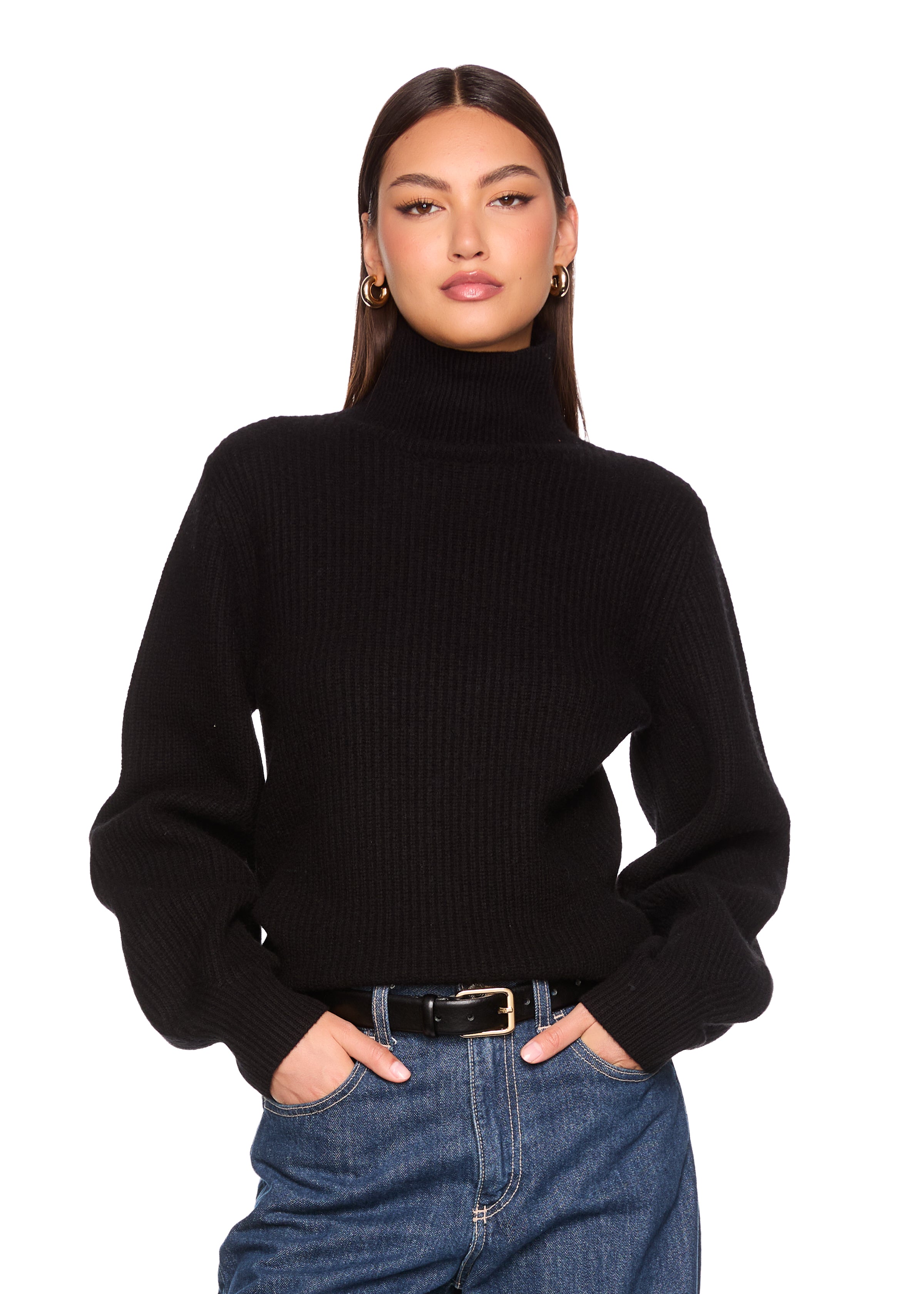 rib knit oversized sweater