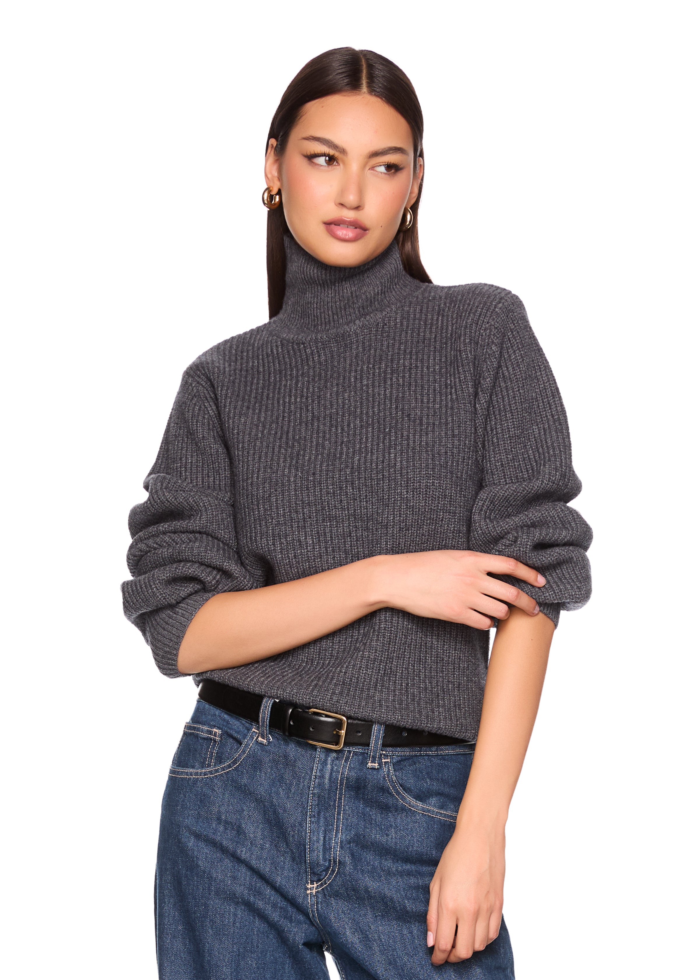 rib knit oversized sweater