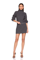 rib knit mini skirt