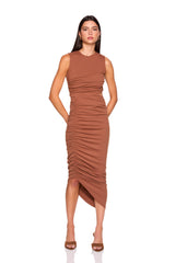 cut out tank gathered dress