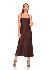 satin slip dress