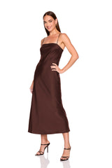 satin slip dress