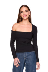 asymmetrical off one shoulder top