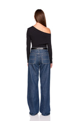 asymmetrical off one shoulder top