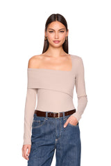 asymmetrical off one shoulder top